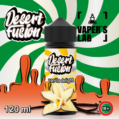 Фото рідини для вейпа dessert fusion vanilla delight 120 ml