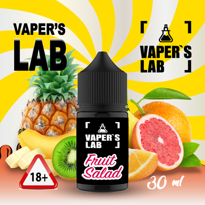 Фото, Видеообзор на жижку Salt Vaper's LAB Salt Fruit salad 30 ml