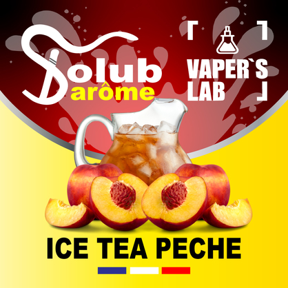 Фото, Відеоогляди на Аромки для вейпів Solub Arome "Ice-T pêche" (Персиковий чай) 