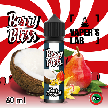 Фото жидкости для вейпа berry bliss pear coconut 60 мл (груша и кокос)