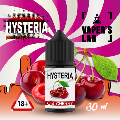 Фото, Видеообзор на жижку Salt Hysteria Salt Old Cherry 30 ml