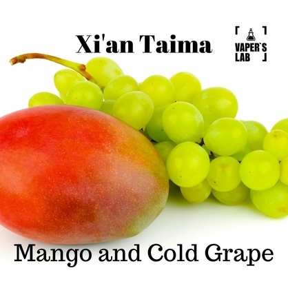 Фото, Відеоогляди на Ароматизатори для вейпа Xi'an Taima "Mango and Cold Grape" (Манго та холодний виноград) 