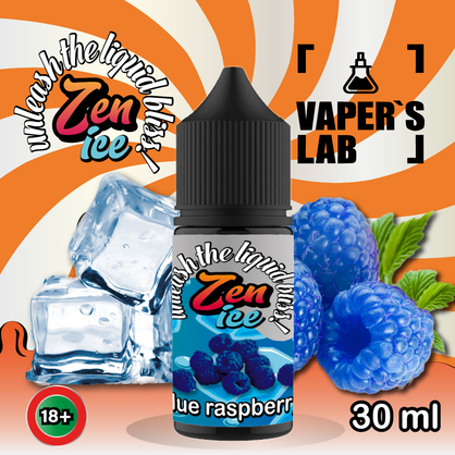 Фото солевая жидкость zen salt ice blue raspberry 30ml