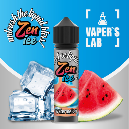 Фото жидкость для вейпа zen ice watermelon