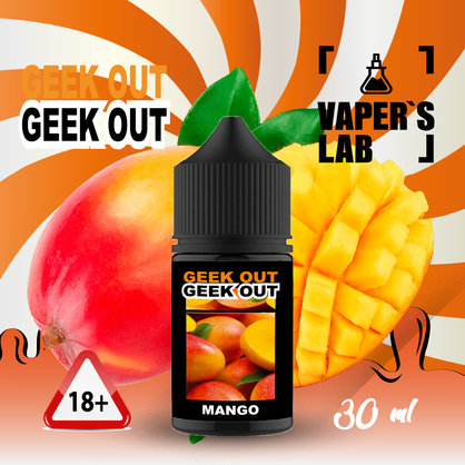 Фото, Видеообзор на жижку Salt Geek Out Salt - Манго 30 ml