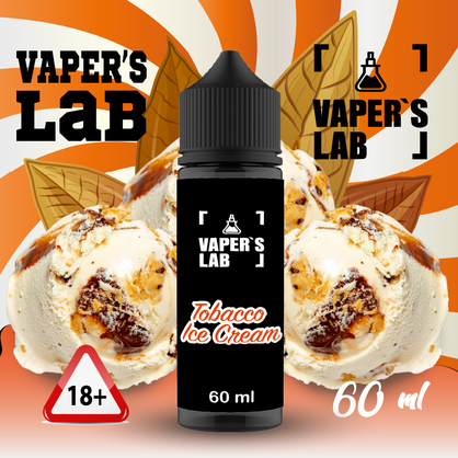 Фото, Видео на жижи для вейпа Vapers Lab Tobacco ice cream 60 ml