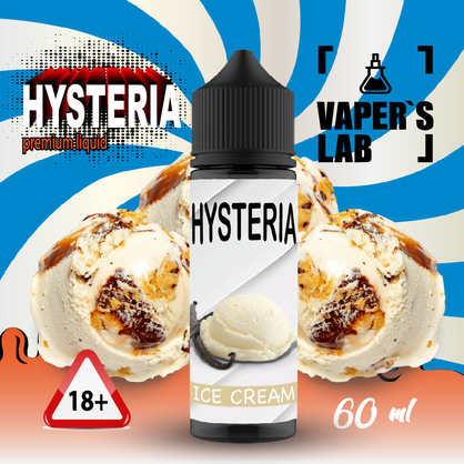 Фото лучшие жидкости для парения hysteria ice cream 60 ml