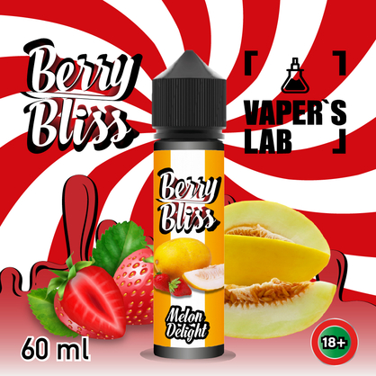 Фото жижки для вейпа berry bliss melon delight 60 мл (дыня с клубникой)