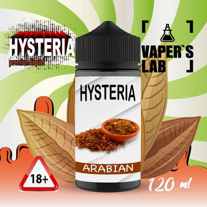 Фото жижи для вейпа hysteria arabic tobacco 100 ml