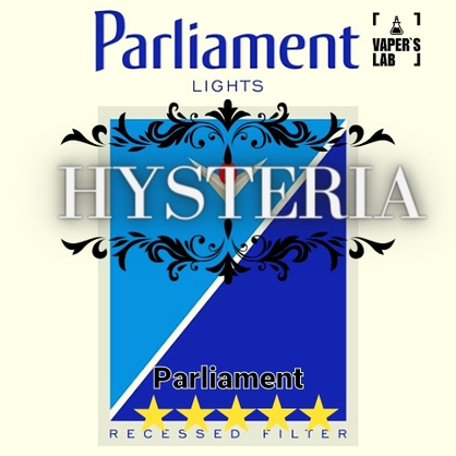 Фото, Видео на жидкость для вейпа Hysteria Parlament 30 ml