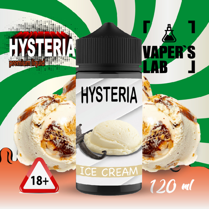 Фото жижа для вейпа до 100 грн hysteria ice cream 100 ml