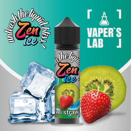 Фото жижі для вейпа zen ice kiwi strawberry