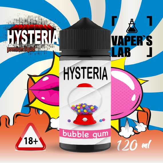 Відгуки  рідина для підсистем hysteria bubblegum 100 ml