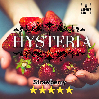 Фото, Видео на жижи без никотина Hysteria Strawberry 30 ml