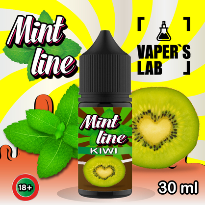 Фото солевая жидкость mint kiwi 30ml