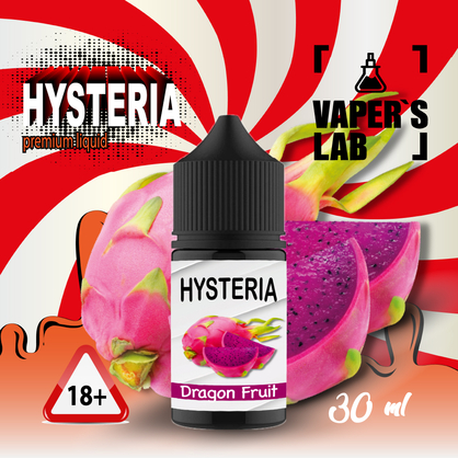 Фото, Видеообзор на жижку Salt Hysteria Salt Dragon fruit 30 ml