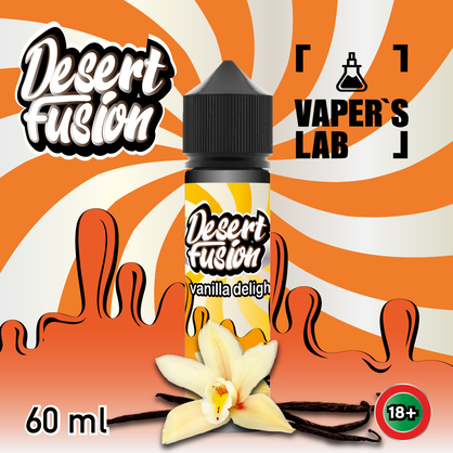 Фото жижи для вейпа dessert fusion vanilla delight 60 ml