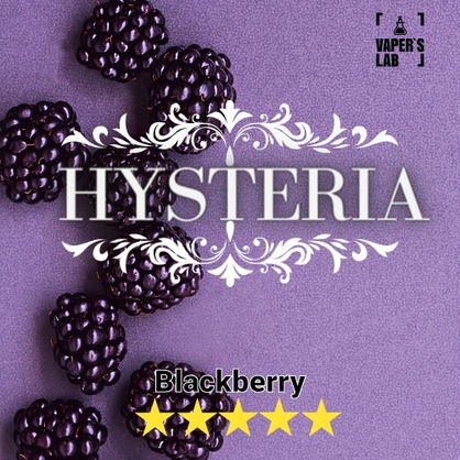 Фото, Видео на жижи для вейпа Hysteria Blackberry 30 ml