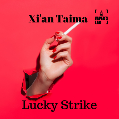 Фото, Видео, Ароматизатор для вейпа Xi'an Taima "Lucky Strike" (Сигареты Лаки Страйк) 