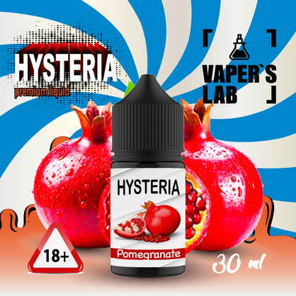 Фото, Видеообзор на жижку Salt Hysteria Salt Pomegranate 30 ml