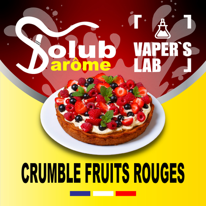 Фото, Відеоогляди на Ароматизатор для вейпа Solub Arome "Crumble Fruits rouges" (Малино-ягідний пиріг) 