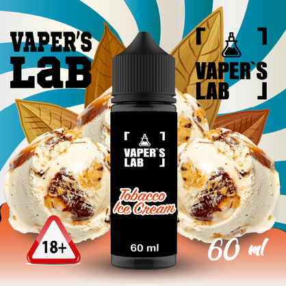 Фото, Відео на жижи для вейпа Vapers Lab Tobacco ice cream 60 ml