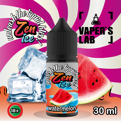 Фото жижа для пода zen salt ice watermelon 30ml