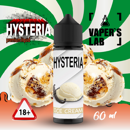 Фото безнікотинова рідина hysteria ice cream 30 ml