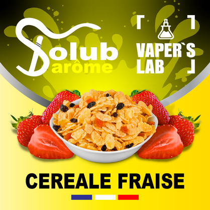 Фото, Видео, Аромки для вейпа Solub Arome "Céréale fraise" (Кукурузные хлопья с клубникой) 