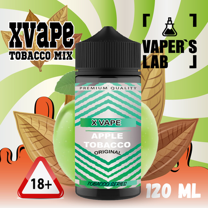 Фото жижа без нікотину xvape apple tobacco 120 мл