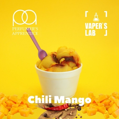 Фото, Видео, Ароматизатор для жижи TPA "Chili mango" (Манго со специями) 