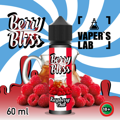 Фото жижі для вейпа berry bliss raspberry chill 60 мл (освіжаюча малина)