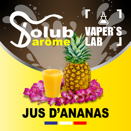 Фото, Видео, Натуральные ароматизаторы для вейпа  Solub Arome "Jus d\'ananas" (Ананасовый сок) 