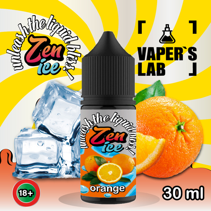 Фото жидкость для пода zen salt ice orange 30ml