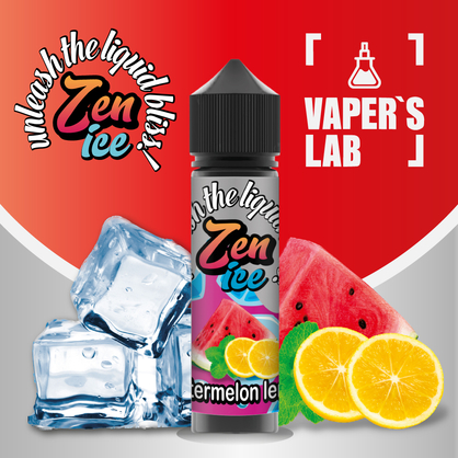 Фото жижі для вейпа zen ice watermelon lemon