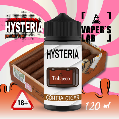 Фото жижи для вейпа hysteria cohiba cigar 100 ml