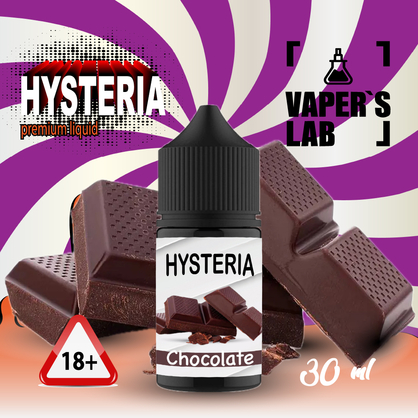 Фото, Видеообзор на жижку Salt Hysteria Salt Chocolate 30 ml