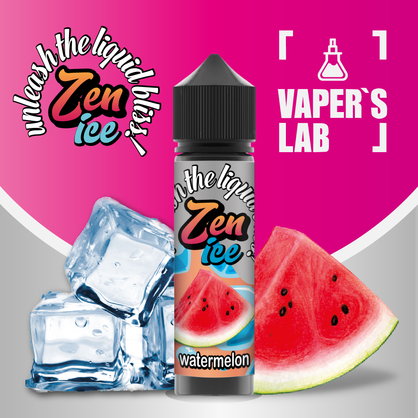 Фото жидкость для вейпа zen ice watermelon