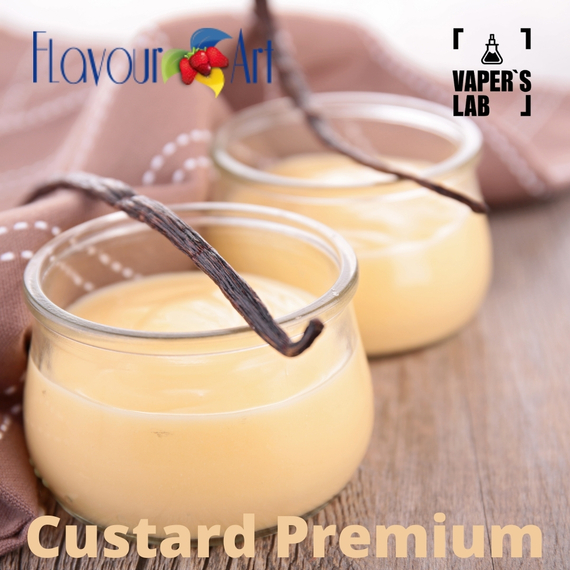 Відгуки на Ароматизатори для вейпа FlavourArt Custard Premium Ванільний крем