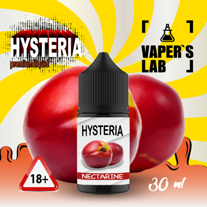 Фото, Видеообзор на жижку Salt Hysteria Salt Nectarine 30 ml