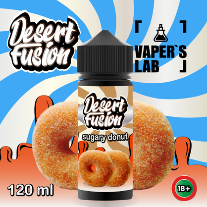 Фото рідини для електронних сигарет dessert fusion sugary donut 120 ml