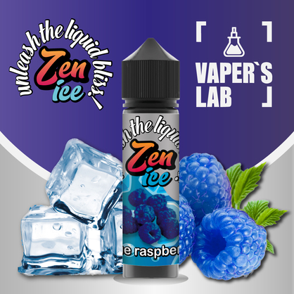 Фото жижі для вейпа zen ice blue raspberry