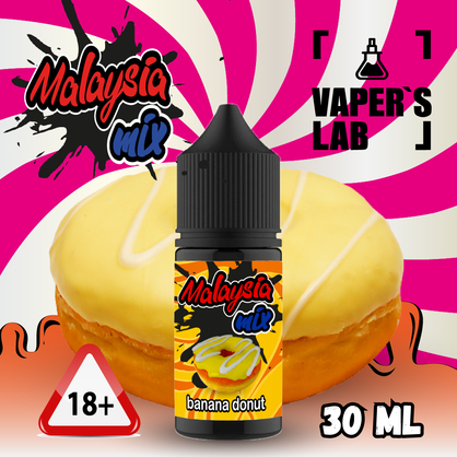 Фото жижа для пода malaysian mix salt banana donut 30 ml