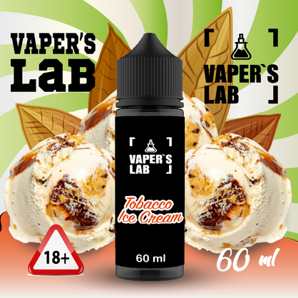 Фото, Видео на жижи для вейпа Vapers Lab Tobacco ice cream 60 ml