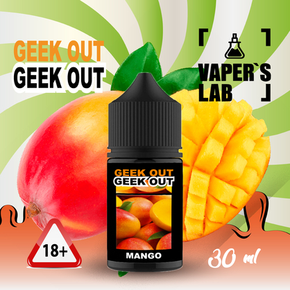 Фото, Видеообзор на жижку Salt Geek Out Salt - Манго 30 ml