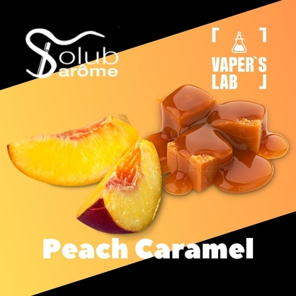 Фото, Видео, Купить ароматизатор Solub Arome "Peach Caramel" (Персик с карамелью) 