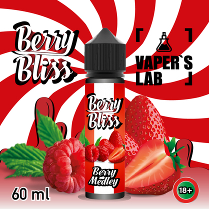 Фото рідина berry bliss berry medley (полуниця, малина, вишня, чорниця)