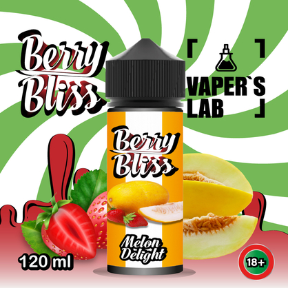 Фото жижки для вейпа berry bliss melon delight 120 мл (дыня с клубникой)