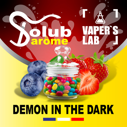 Фото, Відеоогляди на Ароматизатори для рідин Solub Arome "Demon in the dark" (Чорниця полуниця та жуйка) 