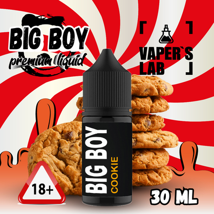 Фото, Видеообзор на жижку Salt BIG BOY Salt Cookie peanuts 30 ml